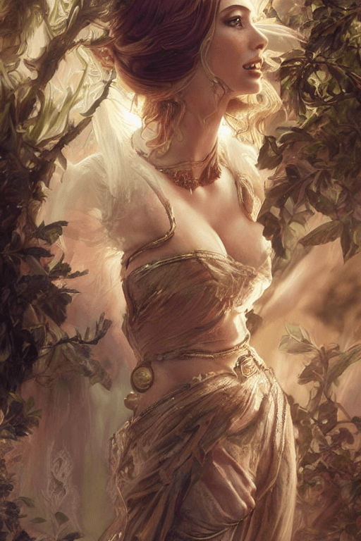 AI generated: ultra realistic illustration, a stunningly beautiful greek goddess of chaos played by christina hend...