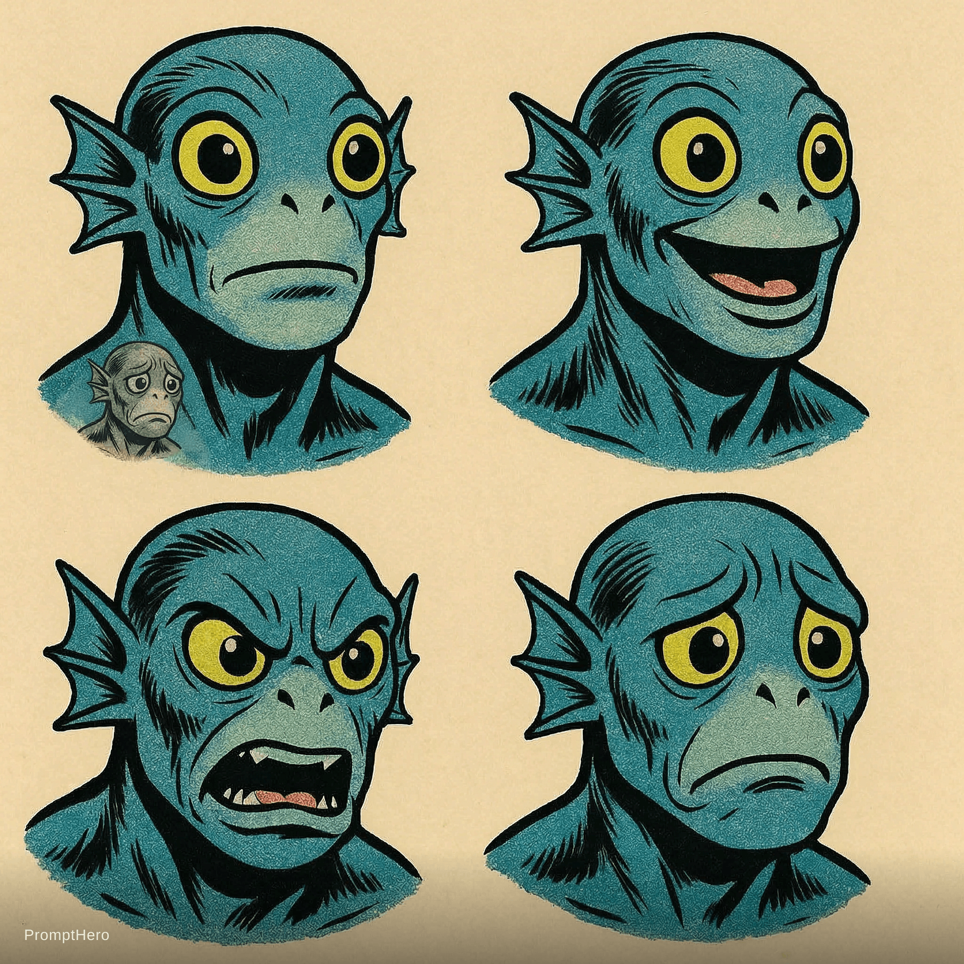 AI generated: tattoo of my trademarkcharacter