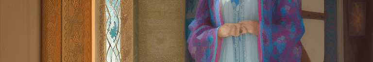 AI generated: a young afghan women with afghan clothes