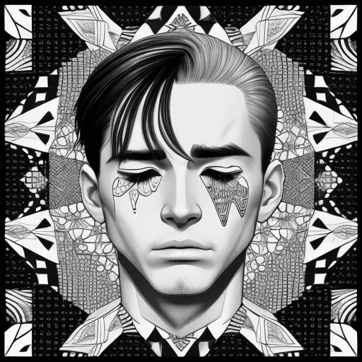 AI generated: men crying in usa complex patterns --ar 1:2 --stylize 750 --v 6