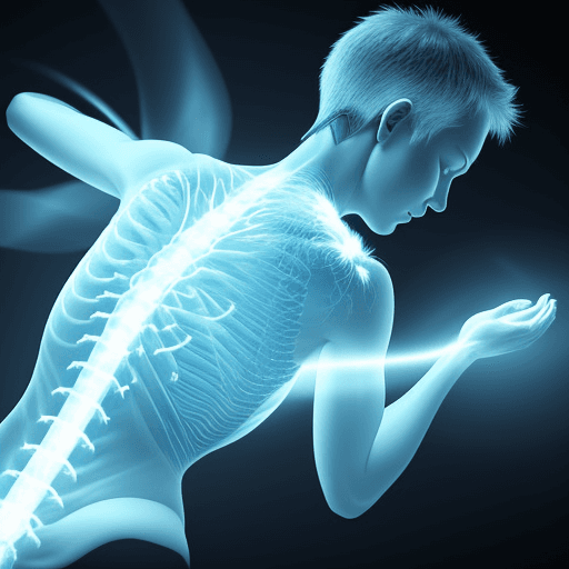 AI generated: Generate a photo of a chiropractor adjusting patient with a energy aura around them.
