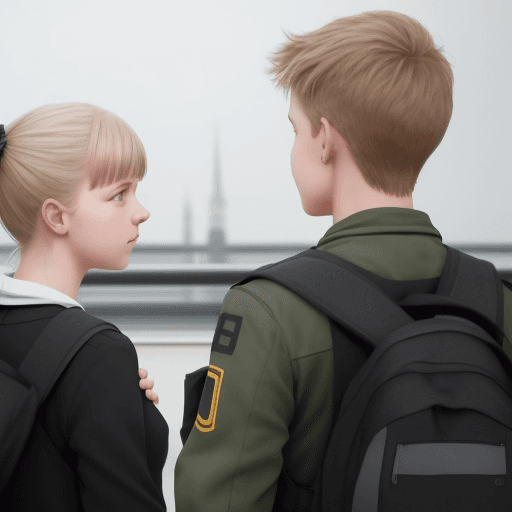 AI generated: a GERMAN GIRL IS PLANNING TO MEET TWO FRIENDS WHO ARE BOYS AND THEY ARE TALKING.

