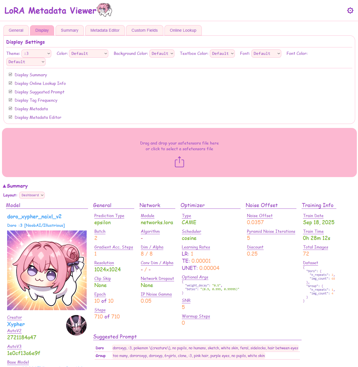 LoRA Metadata Viewer/Editor - Image 5