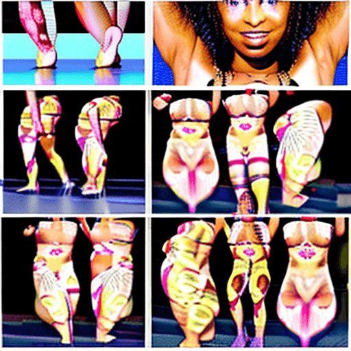 AI generated: Black woman naked, she has huge boobs and tight vagina, she is fingering her vagina 