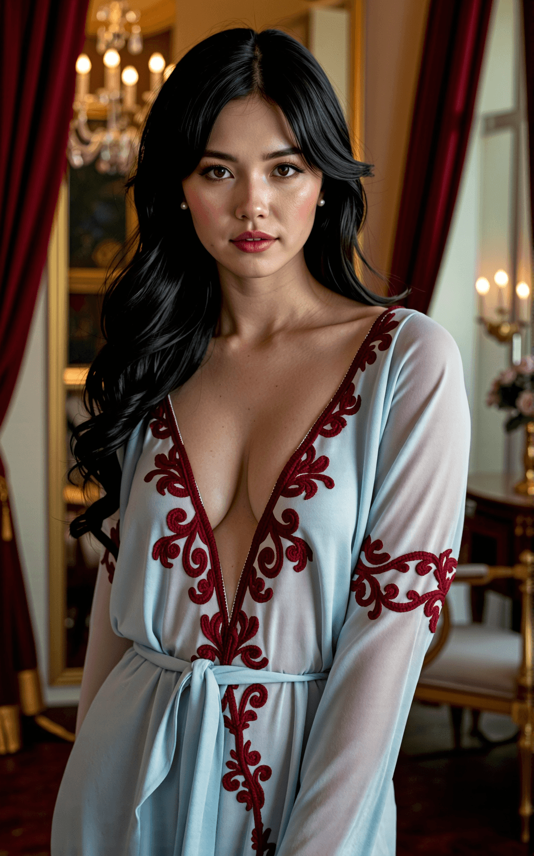 AI generated: A hyper-detailed macro documentary photograph captures Snow White in a hush of intimate elegance wit...