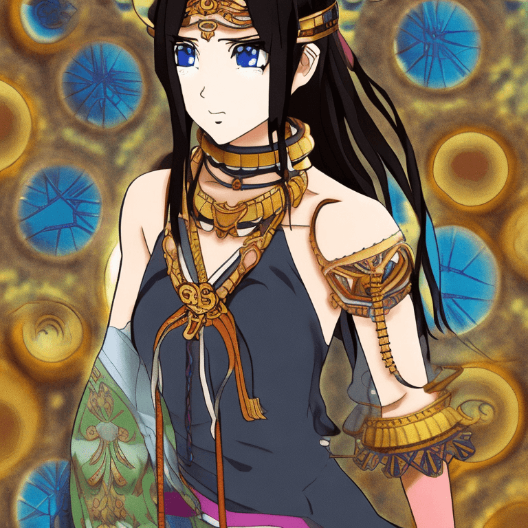AI generated: 
Ethnic Goddess anime