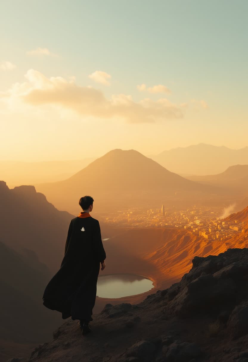 AI generated: A 30yo Wynona Ryder as the shepherd of mix christian and bouddhist future religion : short pixie cut...