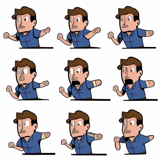 AI generated: https://s.mj.run/8hS_hYOLfMk, full, 30-year-old man, animated illustrations, comic strip imagery, si...