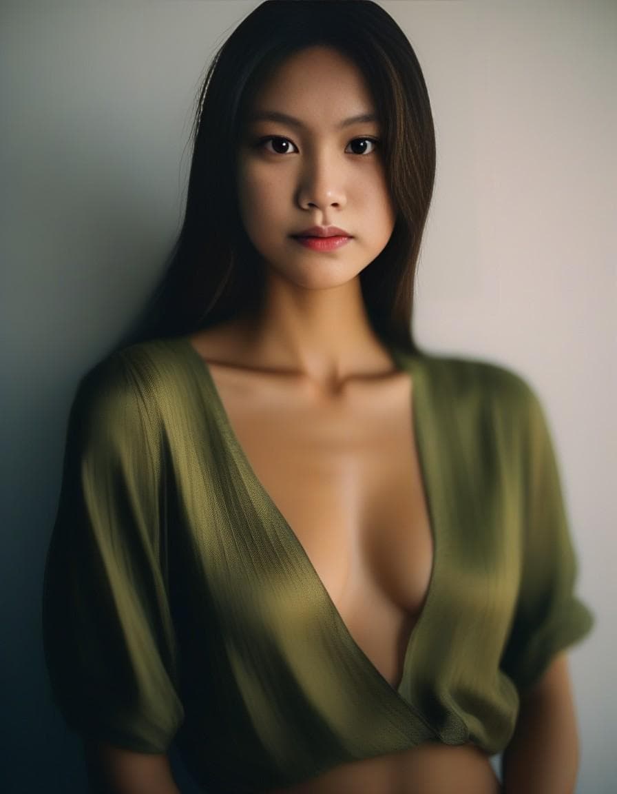 AI generated: chiaroscuro lighting, analog color film photograph, 50mm F1.2L lens (shallow:1.2) depth of field, cl...