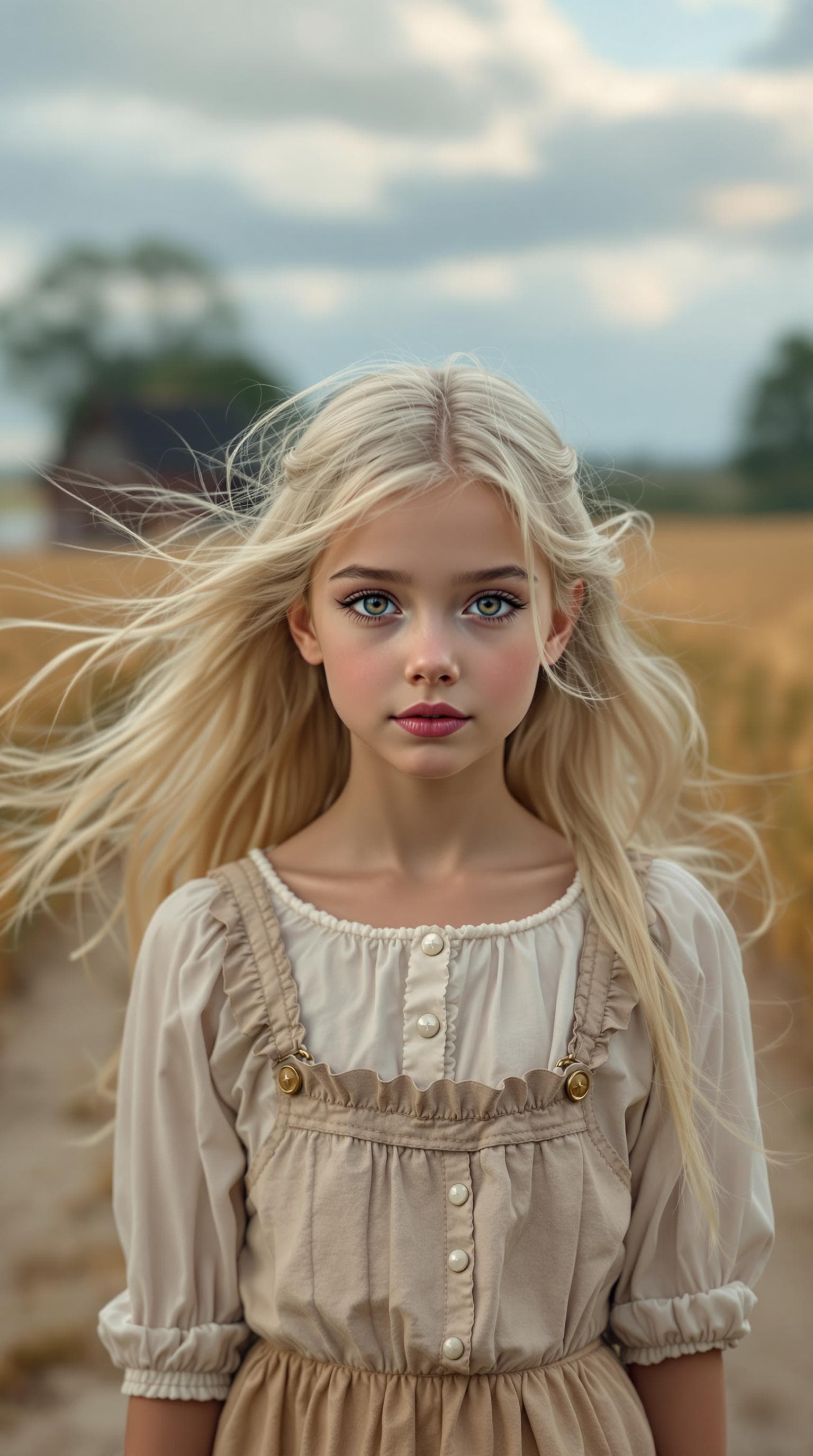 AI generated: a professional photo of a exceptionally of the most beautiful American girl in the world, showing he...