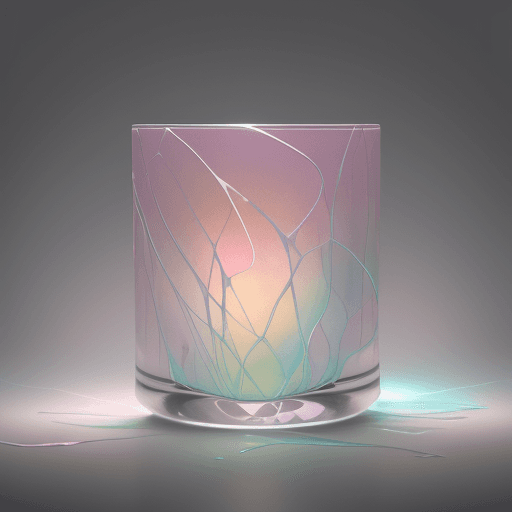 AI generated: pastell art with broken glassfeatures should be exaggerated with smooth, flowing lines ethereal glow...