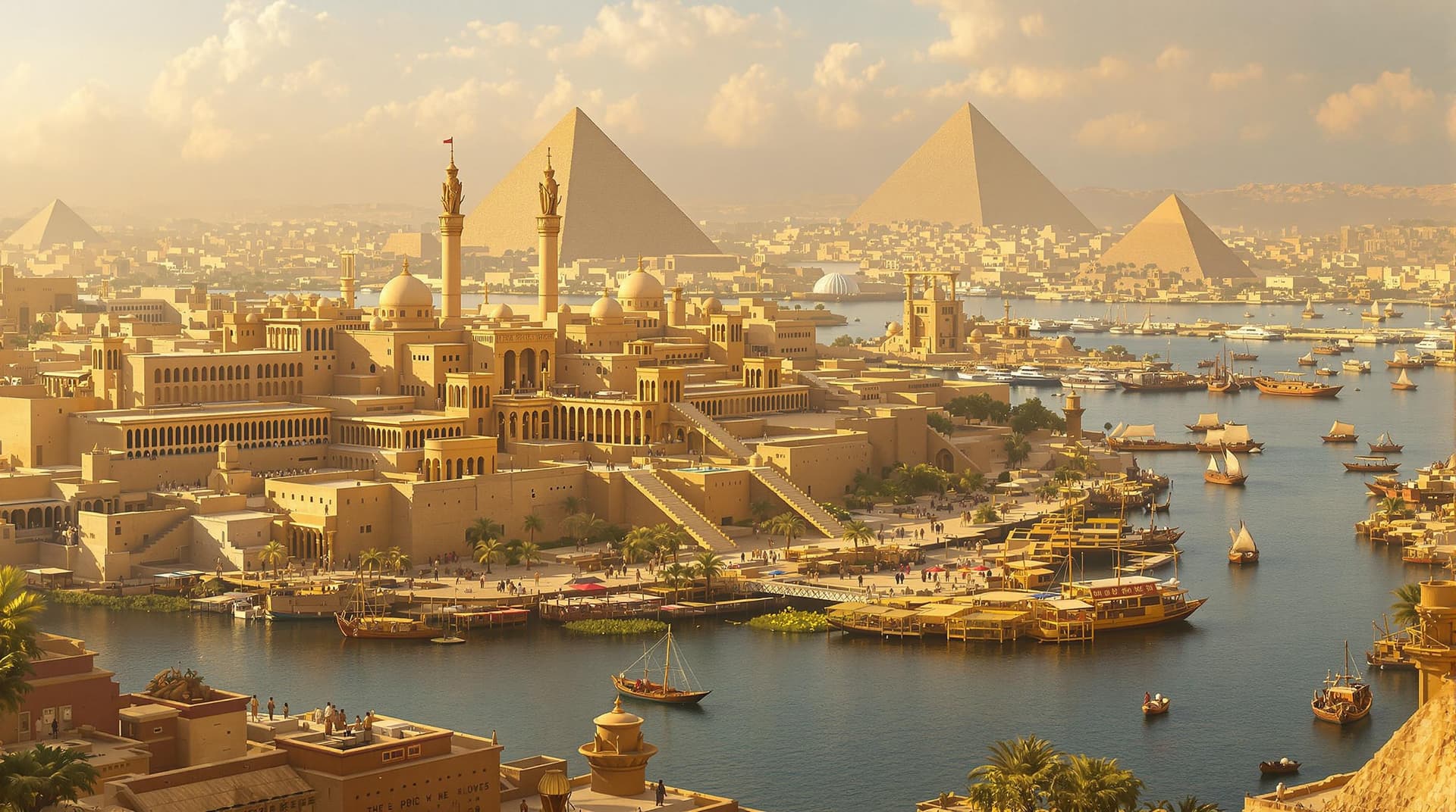 AI generated: The year is 300 BC (all people with ancient egyptian etire)
Cinematic photo of:
- The Great Palace c...