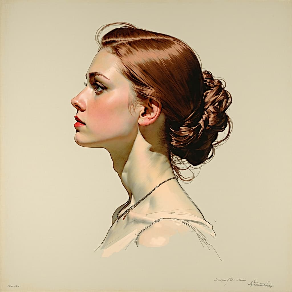 AI generated: inspired by the techniques of (((Joseph Christian Leyendecker))), featuring (bold brushwork) illustr...
