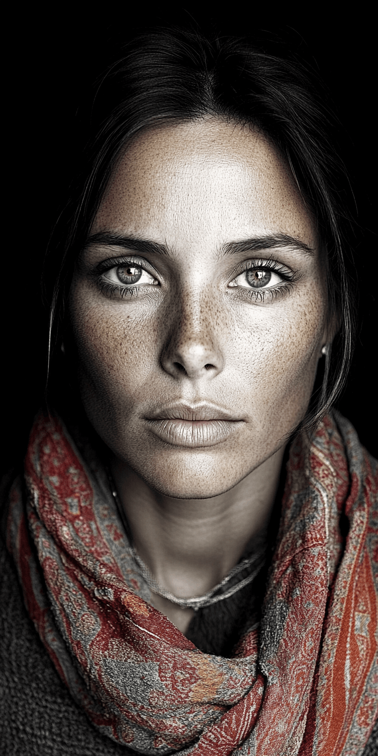 AI generated: Photograph of a woman, in the style of Richard Avedon, evoking a 1990s aesthetic --chaos 75 --ar 1:2...