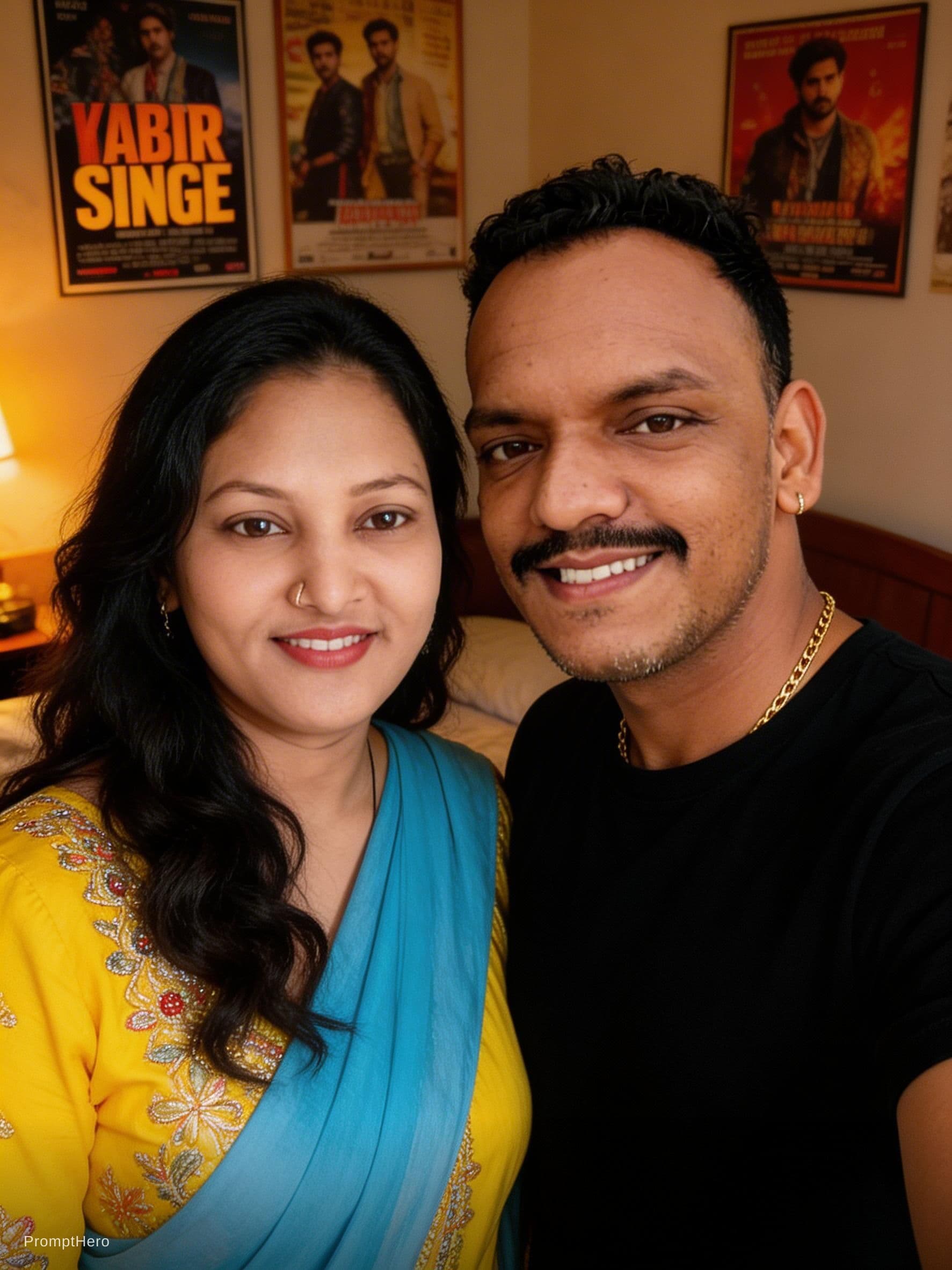 AI generated: Prompt: A hyper-realistic, high-fidelity 8k cinematic portrait of a handsome young Indian man with a...
