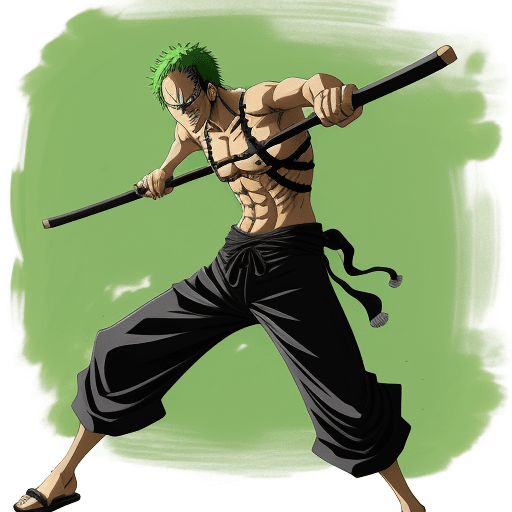 AI generated: zoro one piece