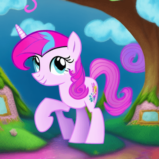 AI generated: Take a whimsical journey into the magical world of My Little Pony, where friendship and adventure aw...
