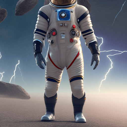 AI generated: space suit with boots, futuristic, character design, cinematic lightning, epic fantasy, hyper realis...