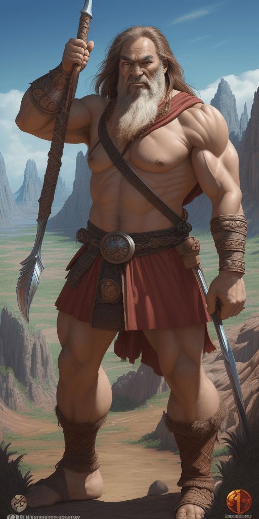 AI generated: "(best quality,16k poster,highres,ultra-detailed,realistic:1.2),Groo the Wanderer with extremely det...