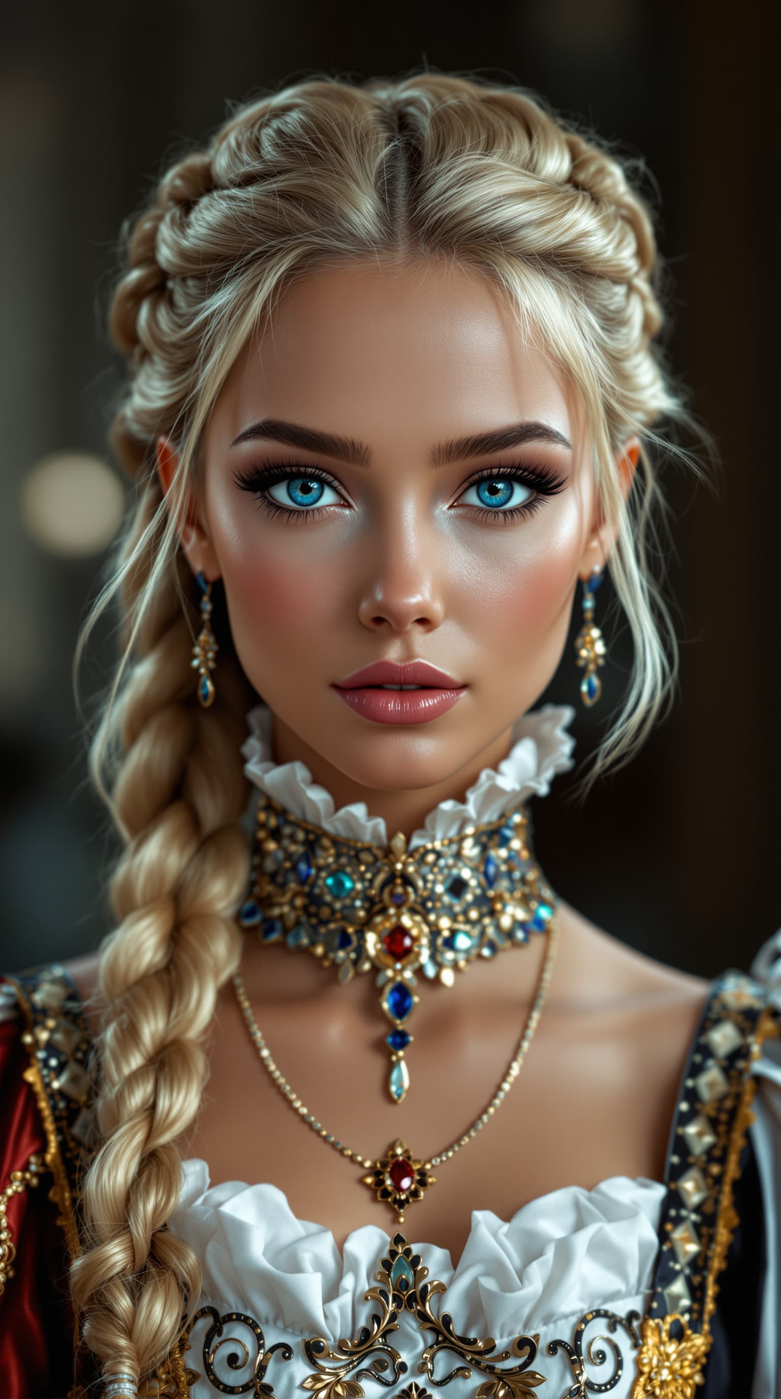 AI generated: A professional photograph of the most beautiful 2nd-grade girl in the world, princess, depicted in a...