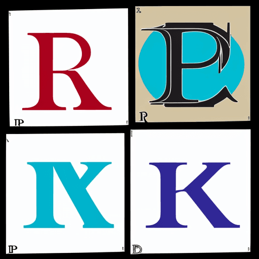 AI generated: a simple logo of the letters P and R side by side