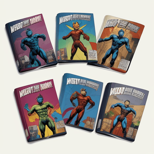 AI generated: Slipcase comic book