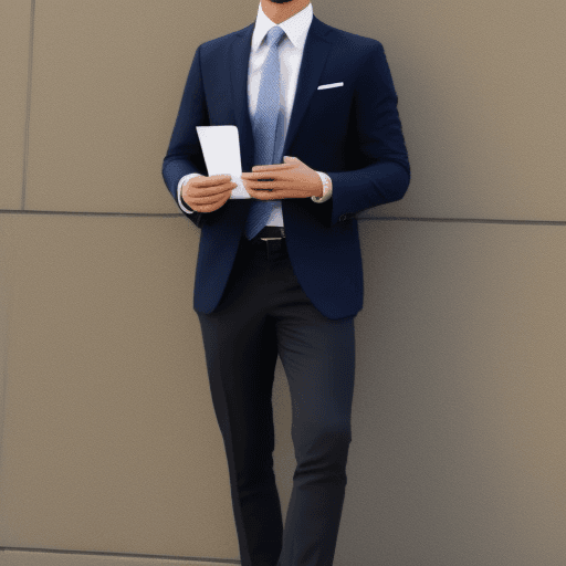 AI generated: handsome business man 