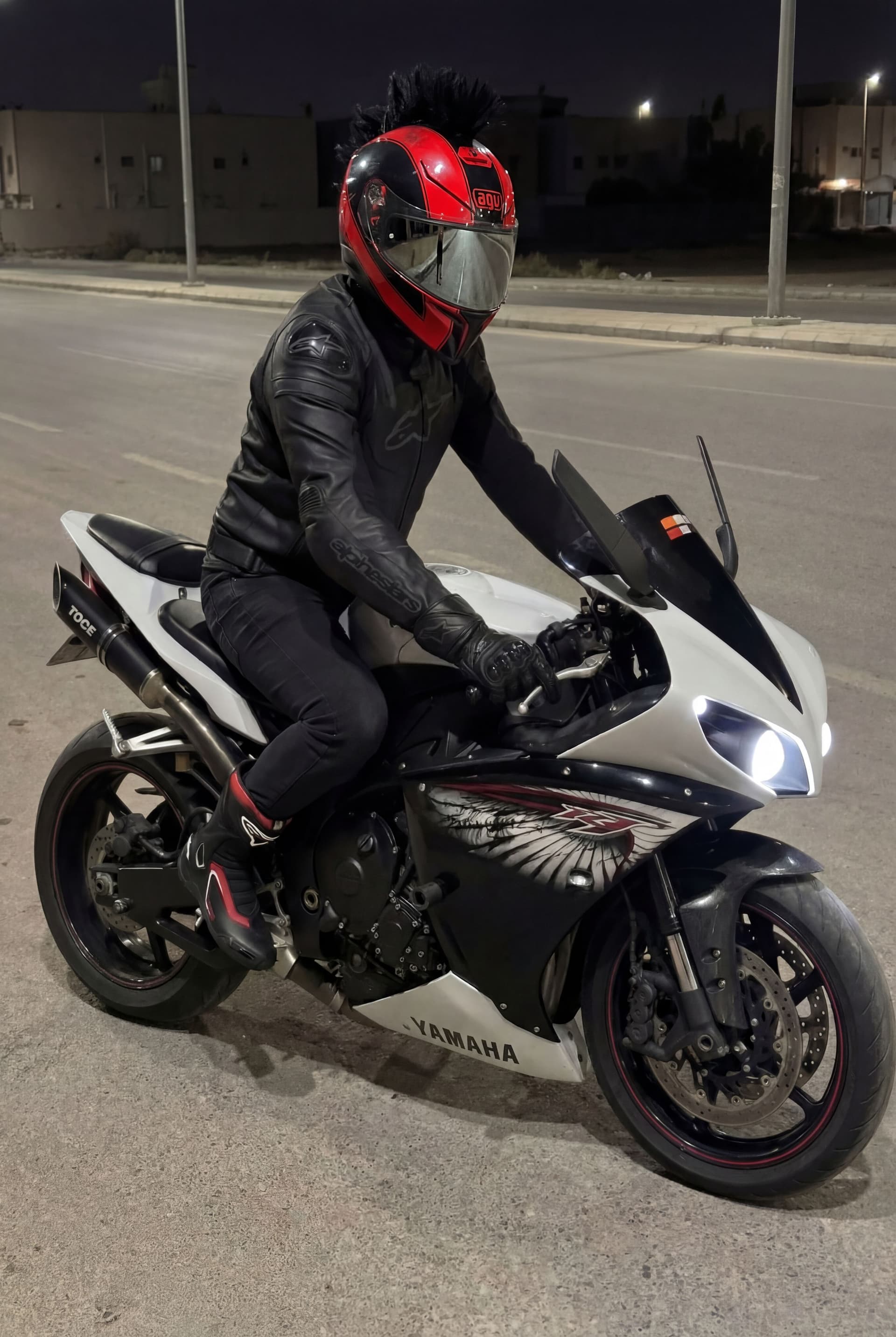 AI generated: Change the helmets
