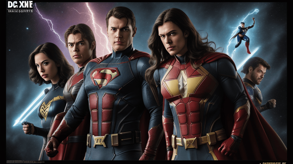 AI generated: multiple shot 8k 16k poster of, DC Comics, Marvel and Dark Horse Comics Trivia,<lora:Add_Details_XL-...