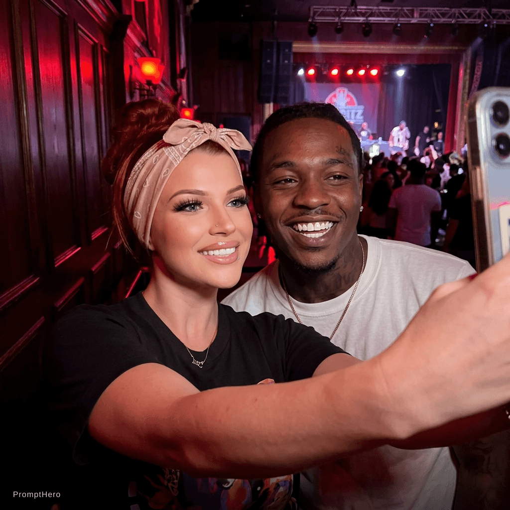 AI generated: With the rapper ace yugeen at the Ritz club in tampa florida 