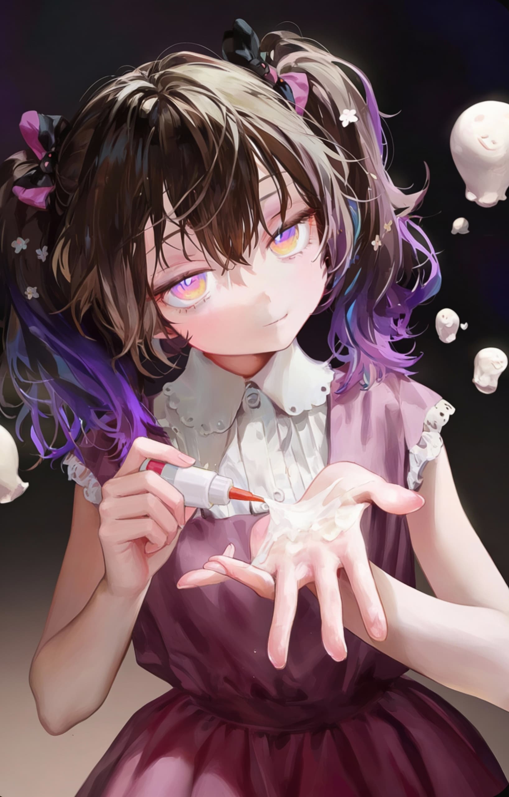 AI generated: playing glue