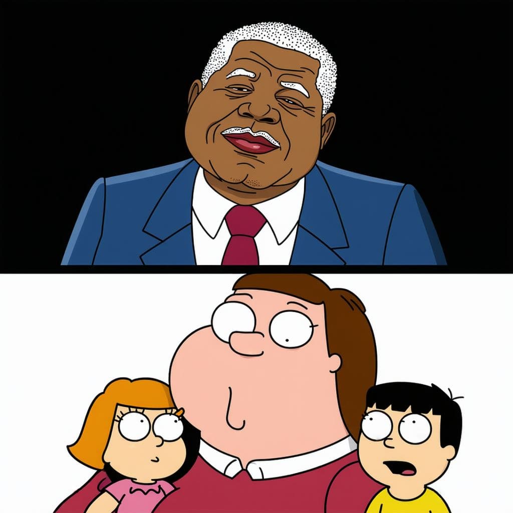 AI generated: slightly unnerving, Mandela effect, family guy