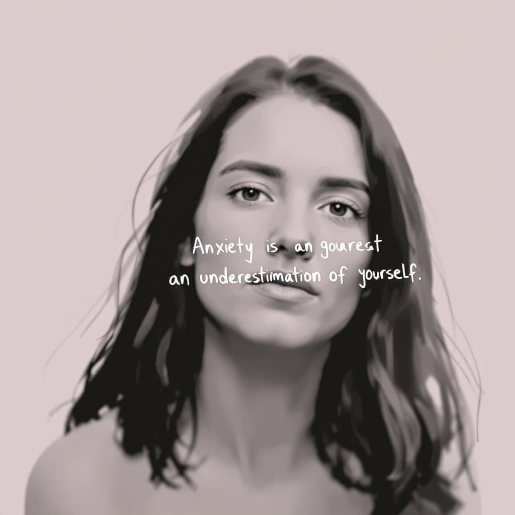 AI generated: Use the below text as thought reference.  Please capture the spirt:

Anxiety is an Over Estimation o...