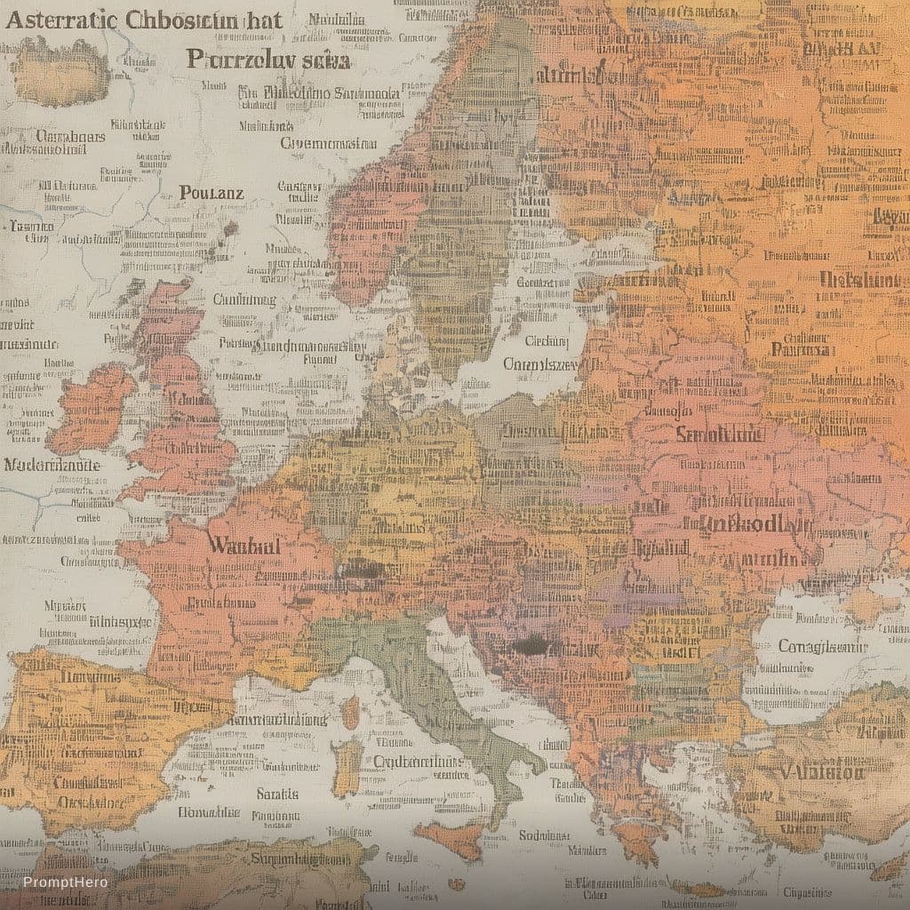 AI generated: The map should resemble a late 20th century political atlas (around 1980 style) unless otherwise spe...