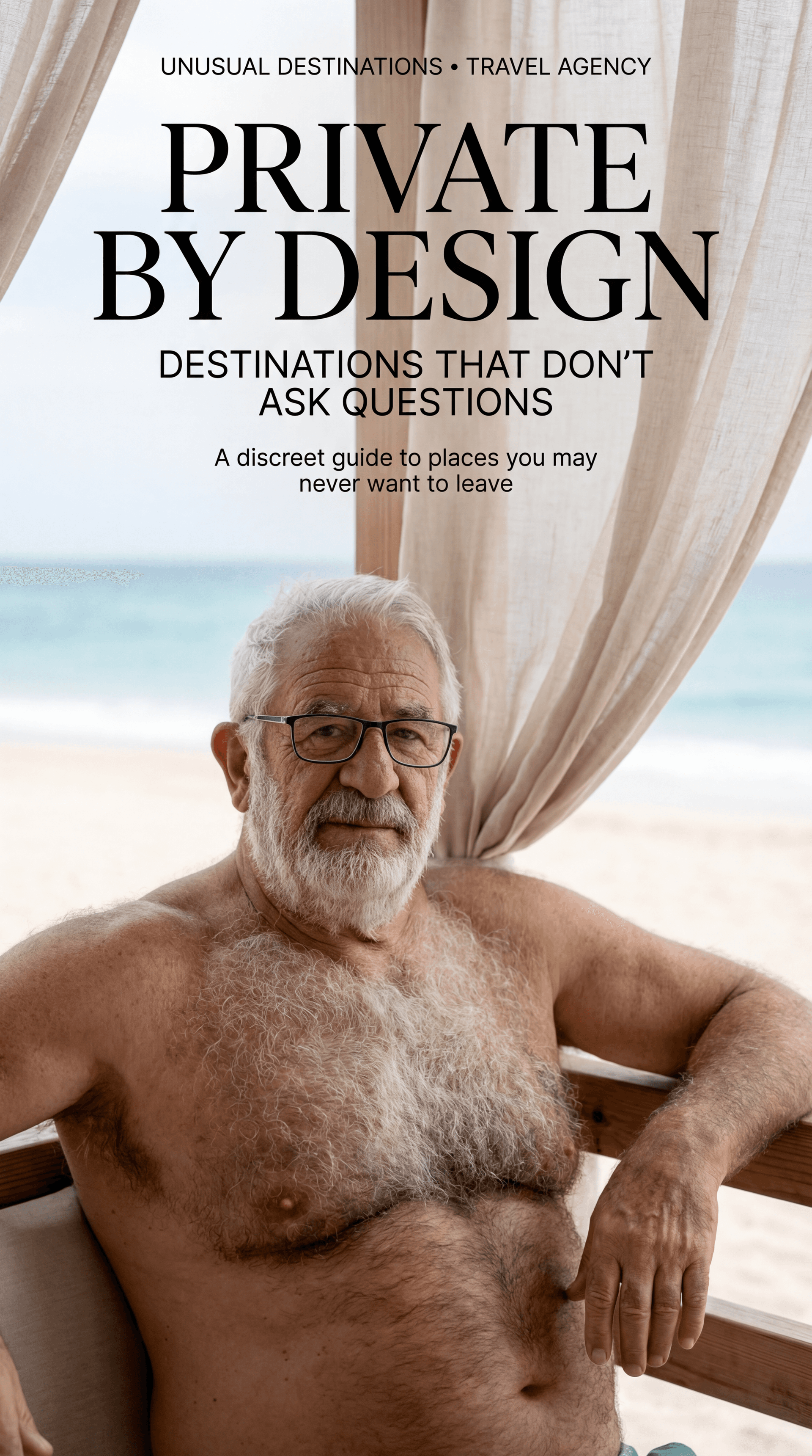 AI generated: ULTRA-REALISTIC PREMIUM TRAVEL AGENCY MAGAZINE COVER (vertical poster, 9:16).
High-end editorial lif...