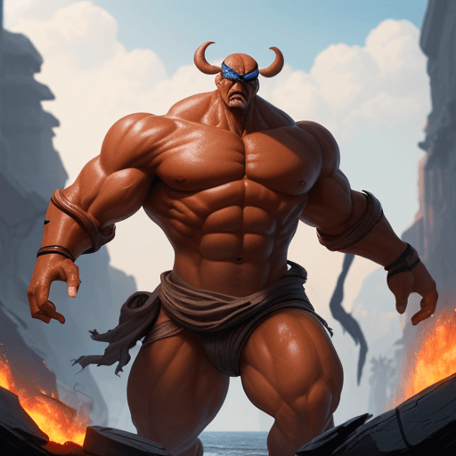 AI generated:  high quality foto of a tan dangerous enormous without eyes, long fingers and broken bones, 8k
