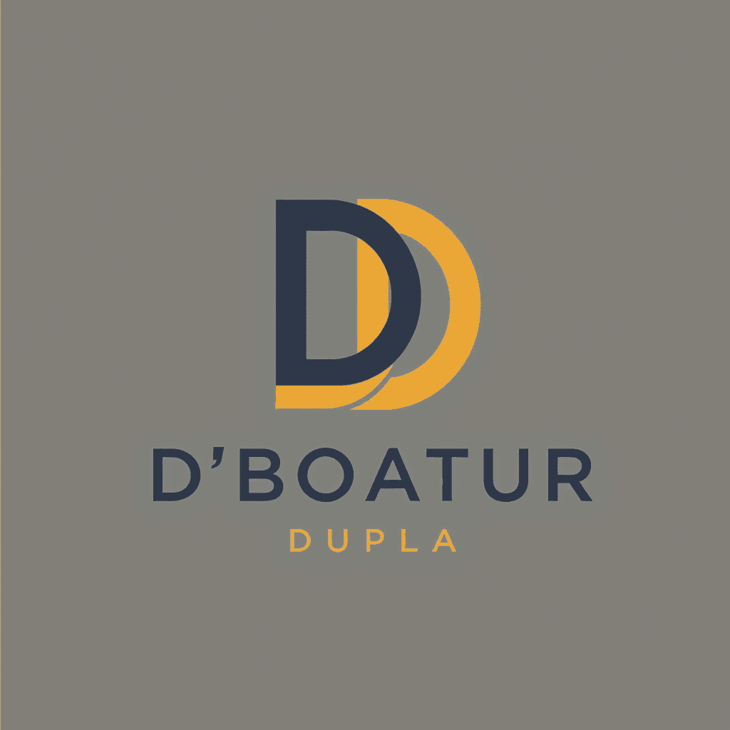 AI generated: Create a modern and minimalist logo for a creative, marketing, and design agency named D'BOATUR. The...