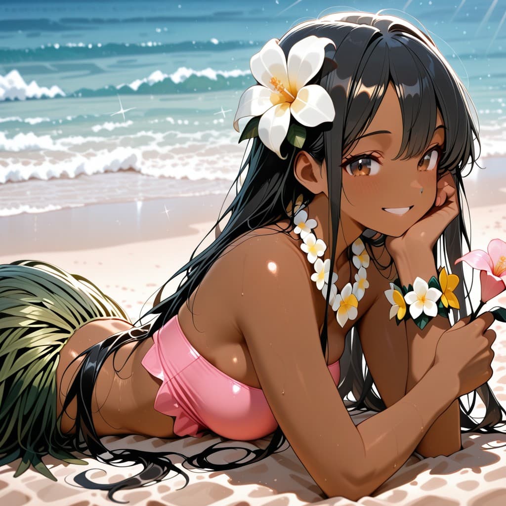 Anime Style Hawaiian / Polynesian Clothing