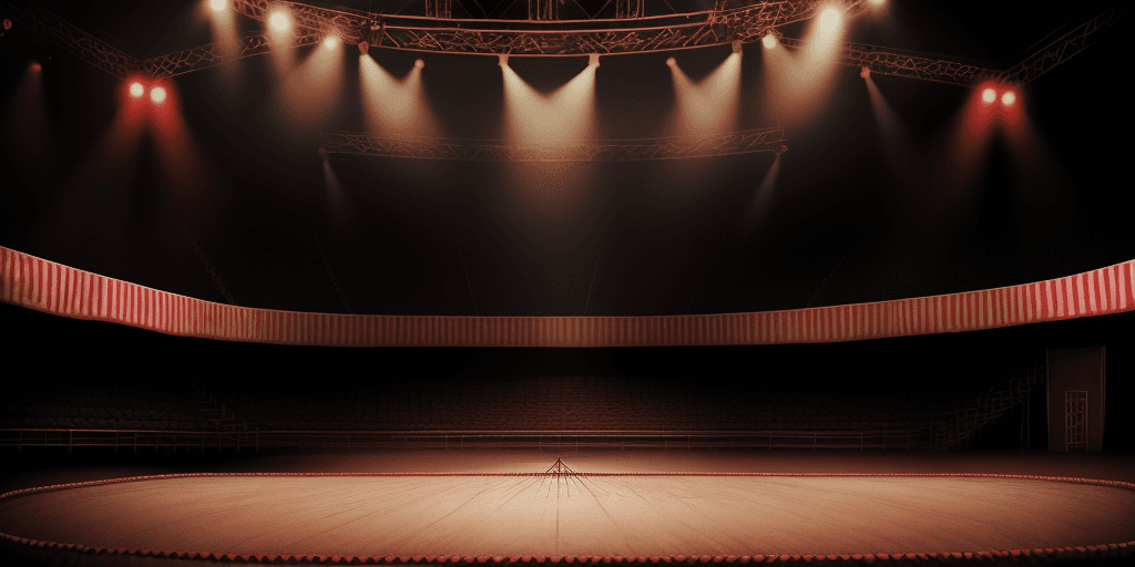 AI generated: empty circus ring