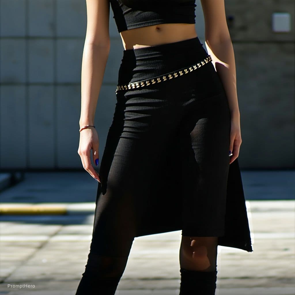 AI generated: strap girl