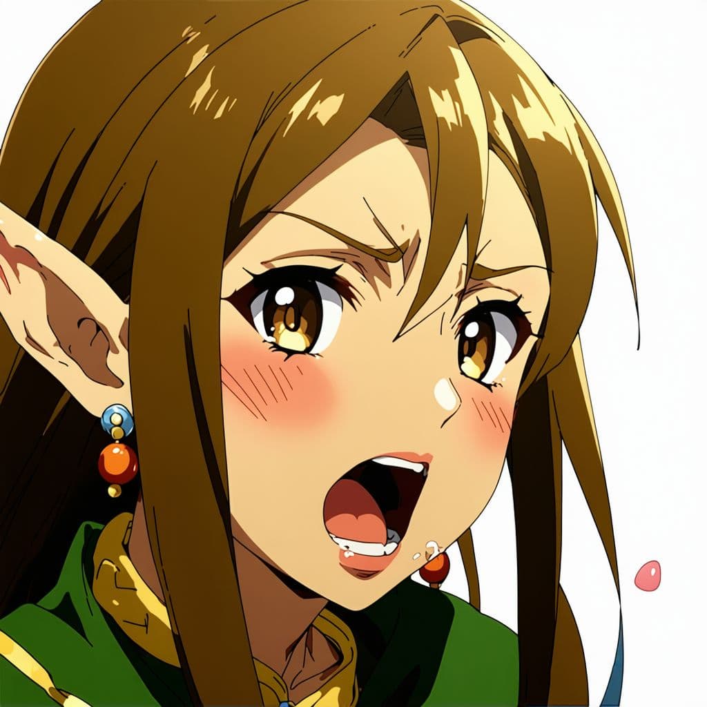 AI generated: high res,anime, elf girl, dick in mouth, cum in mouth, aheago, female orgasm, blowjob, sucking dick
