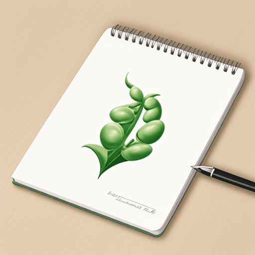 AI generated: show 
drawn


multiflora bean 
on the cover of a notepad

notepad 3d mockup design
——

on the cover ...