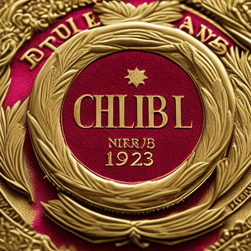 AI generated: Nobel Prize: A close-up, highly detailed image of a gleaming gold medal resting on a plush red velve...
