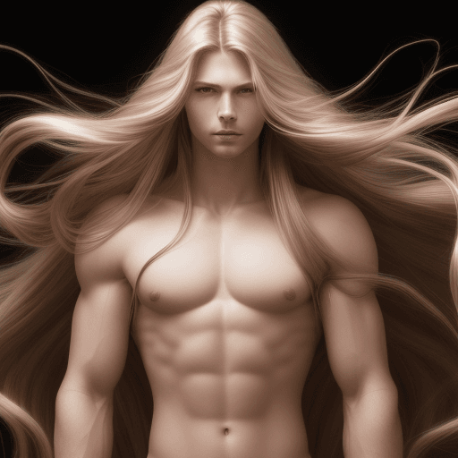 AI generated: A high-resolution photo of a female model with long, flowing black hair, showcasing hairs' strength ...