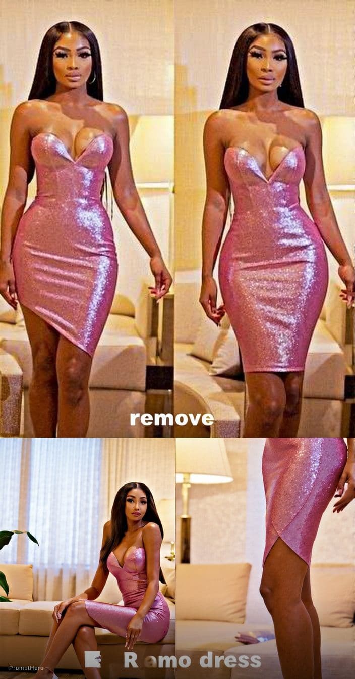 AI generated: Remove dress 