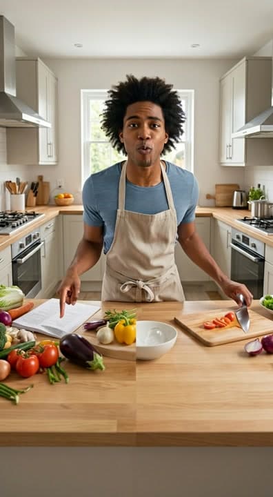 AI generated video: Quick Kitchen Hacks
​Hook (0-5s): "Save time, be smart! Here are your quick kitchen hacks."
​Hack 1 ...