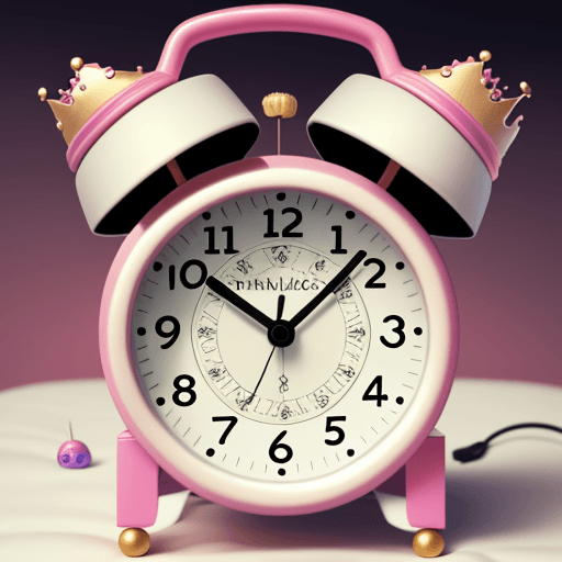 AI generated: Alarm clock with Princess theme