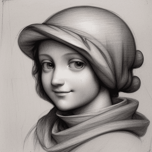 AI generated: Renaissance, study sketches. scrolls. ((((pocoyo animated character)))) (perfectly represented) pain...