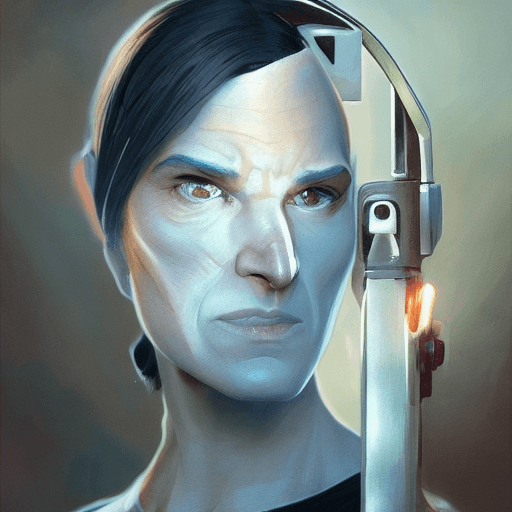 AI generated: Steve Jobs Star Wars movie character, highly detailed, digital fantasy character, painted portrait, ...