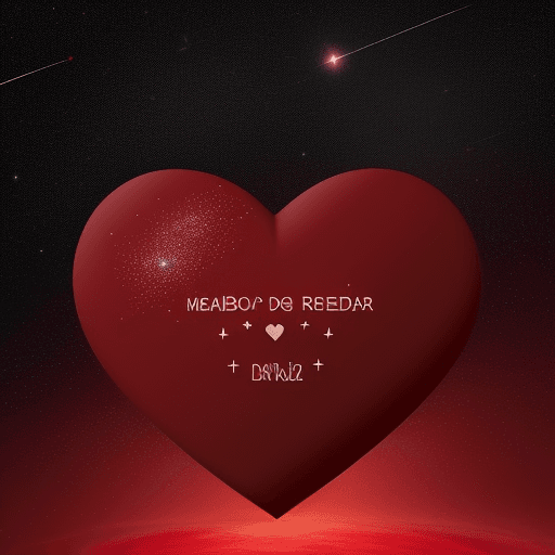 AI generated: nombre medaly dentro de un corazon rojo y estrellas alrededor